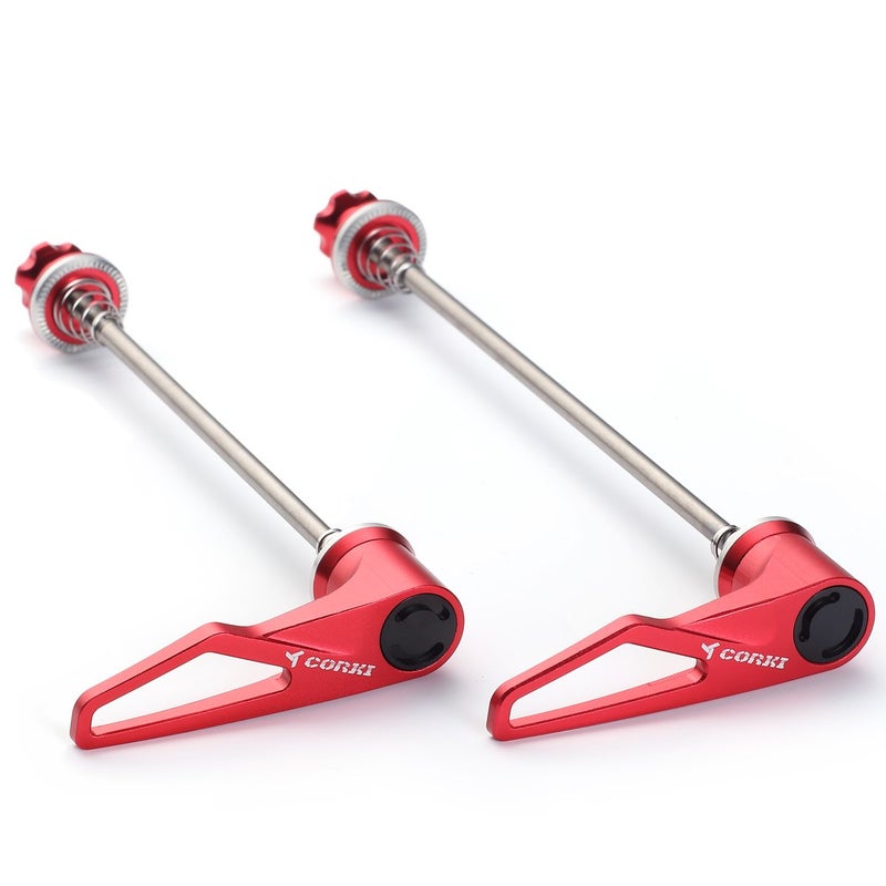 corki Upgraded Titanium Quick Release Skewer Set for Mountain Bike Black - Image 1